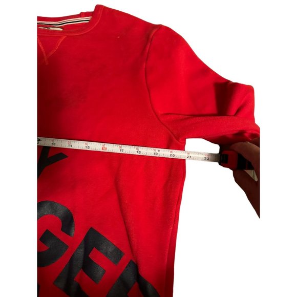 TOMMY HILFIGER RED CREWNECK‎ SIZE MEDIUM | L1 - Picture 3 of 5
